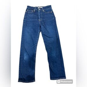 Levi's Premium‎ Wedgie Fringe Pocket Button Fly Women’s Jeans sz 27/26 EUC